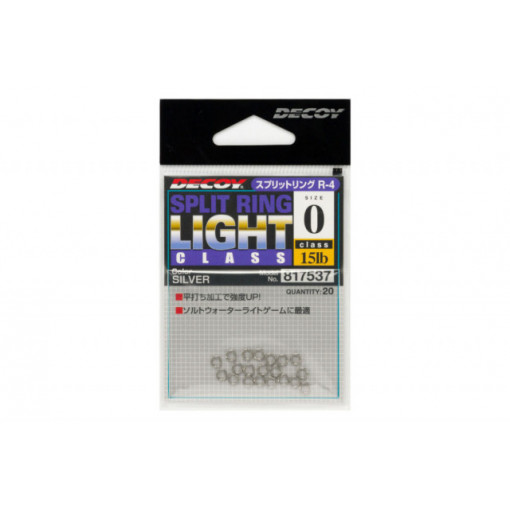 Inele Despicate Decoy R-4 Light Class Silver , 20buc