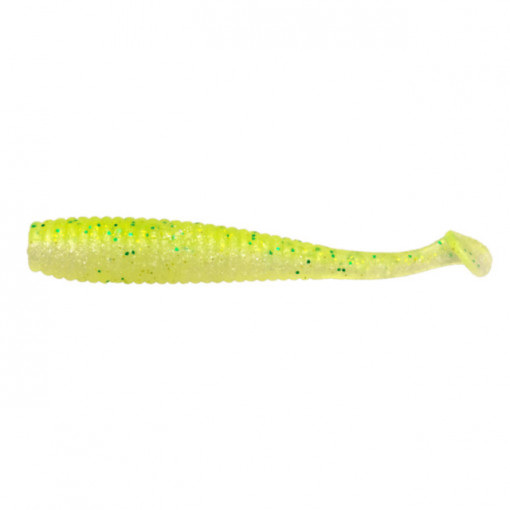 Shad Jackall Tail, Chartreuse Black, 7 cm, 6 buc