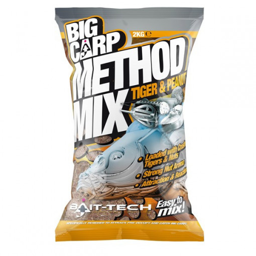 Big Carp Method Mix Tiger & Peanut 2kg Bait-Tech