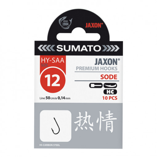 Carlige Legate Jaxon Sumato Sode, Black Nickel, 10buc/plic