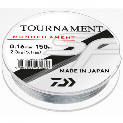 Fir Monofilament Daiwa Tournament SF, gri, 300m