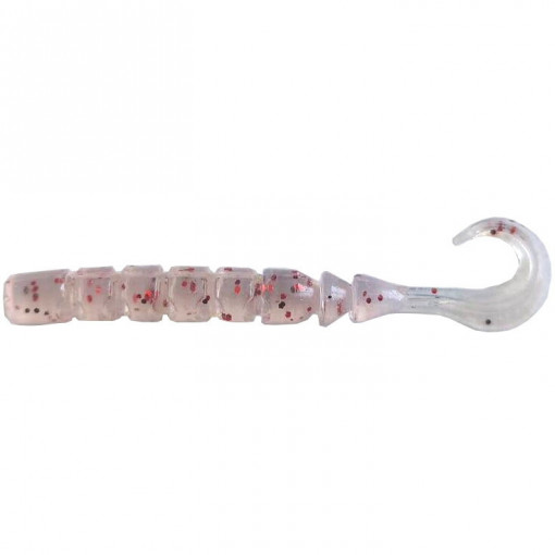 Grub Mustad Aji Finesse Micro, 6.3cm, UV Clear Red Glitter, 12buc/plic