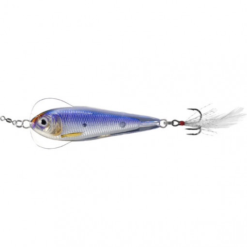 Lingura Oscilanta Live Target Flutter Shad Sinking, 5cm, 11g, Silver-Violet