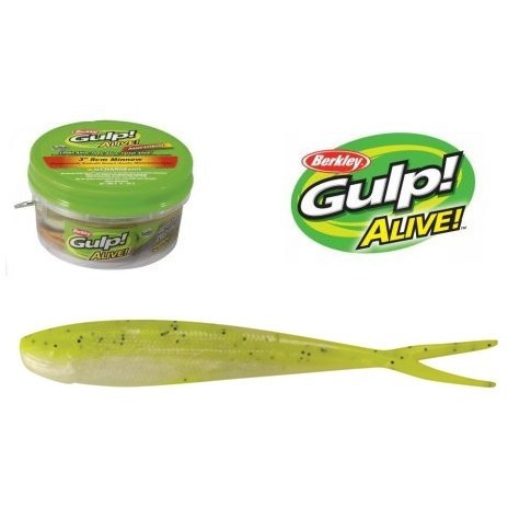 Shad Gulp Alive Minnow 7,5cm/ fluo/ 36buc Berkley