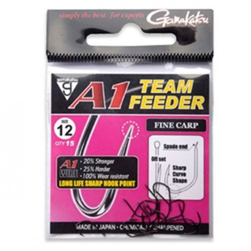Carlige A1 Team Feeder Fine Carp Gamakatsu