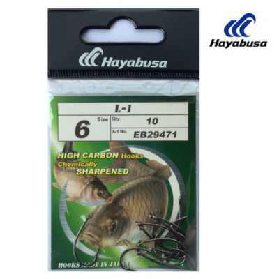 Carlige Hayabusa L-1 BN, Black Nickel, 10bc