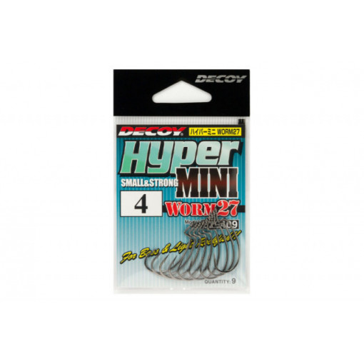 Carlige Offset Decoy Worm 27 Kg Hyper Mini