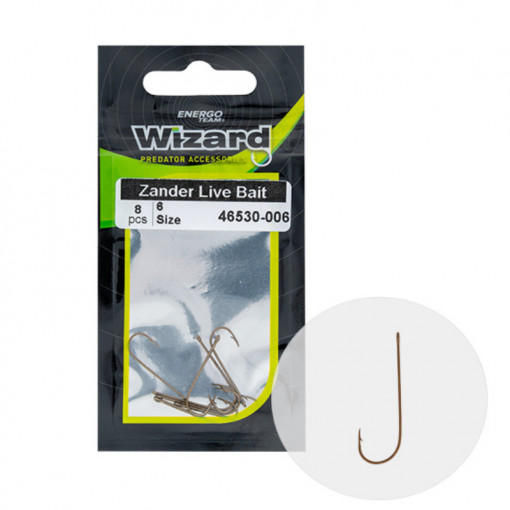 Carlige SalauTeam Wizard Zander Live Bait Light