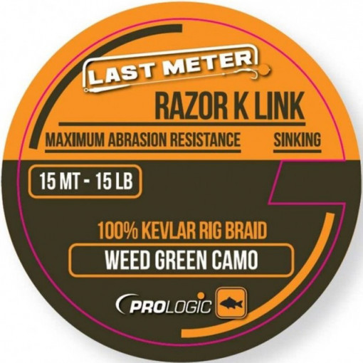Fir Textil Prologic Razor K Link, Weed Green Camo, 15m