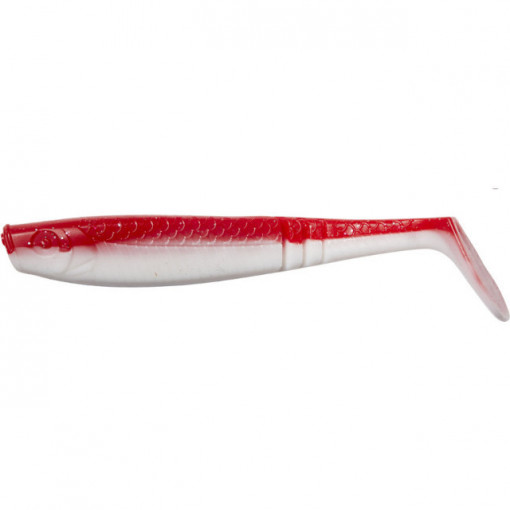 Naluca Ron Thompson, Shad Paddle Tail, UV Red White, 8cm, 3.5g, 4bc