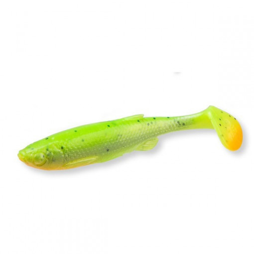 Shad Fat T-Tail Minnow Fluo Green Silver 10,5cm / 11g / 4 buc/plic Savage Gear