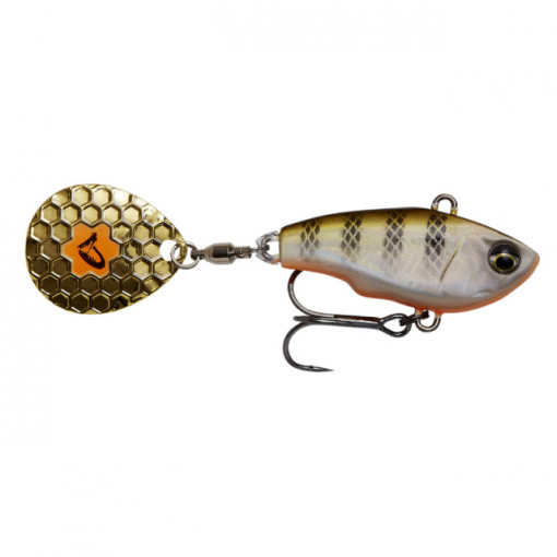 Vobler Savage Gear Fat Tail NL, Culoare Lemon Back Flash, 6.5cm, 16g