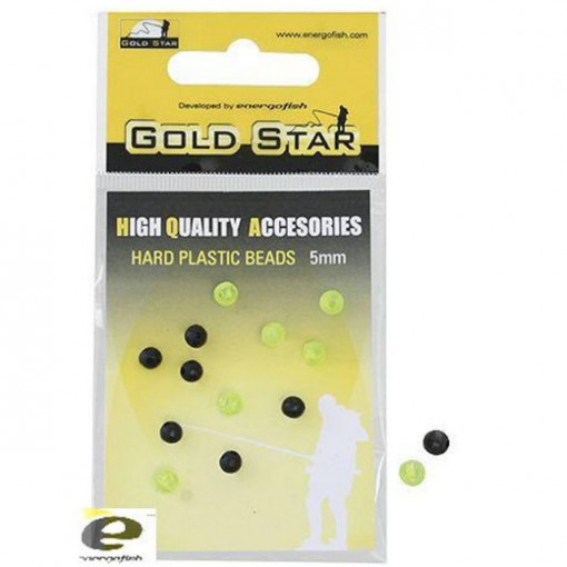 Bilute Artificiale Plastic 3mm Gold Star