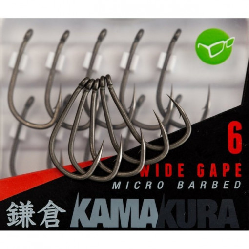 Carlige Kamakura Wide Gape Barbed 10buc/plic Korda