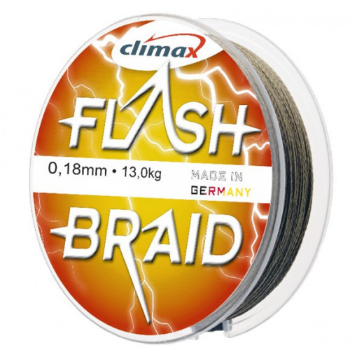 Fir textil Climax Flash Braid, verde, 100m