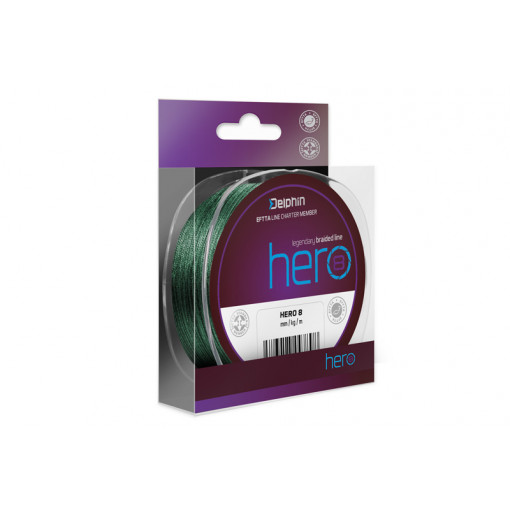 Fir Textil Delphin HERO 8, Verde, 1000m