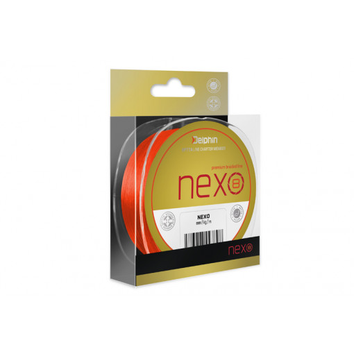 Fir Textil Delphin Nexo 8 Premium Braid Line, Fluo Orange, 130m