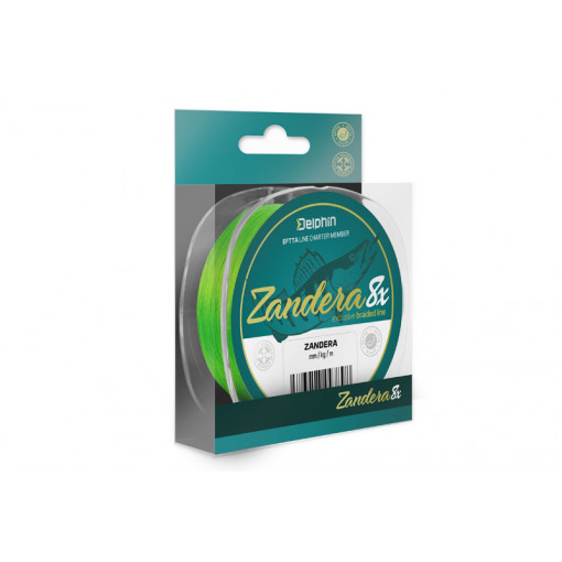 Fir Textil Delphin Zandera 8, Culoare Verde Fluo, 150m