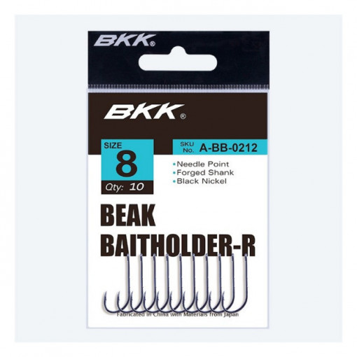 Carlige BKK Beak Baitholder-R, Black Nickel