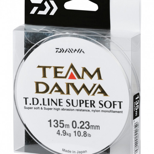 Fir Monofilament Daiwa TD Super Soft Transparent, 0.30mm, 8.6kg, 135m
