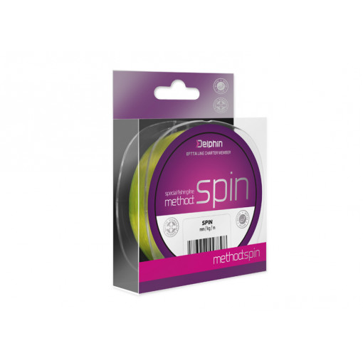 Fir Monofilament Delphin Method Spin, Galben, 200m