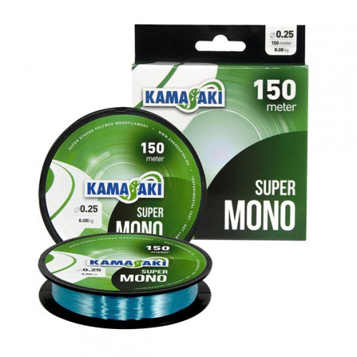 Fir monofilament Super Mono Albastru, 150m Kamasaki