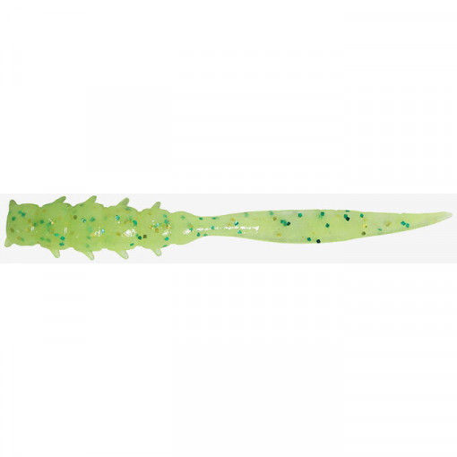 Naluca Jackall Good Meal Skinny, culoare Hot Lime Glow Chartreuse, 3.8cm, 8buc/plic