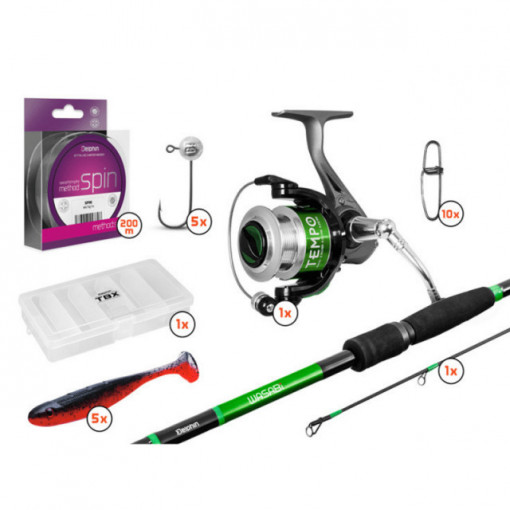 Set pescuit la spinning Delphin SuperSPIN