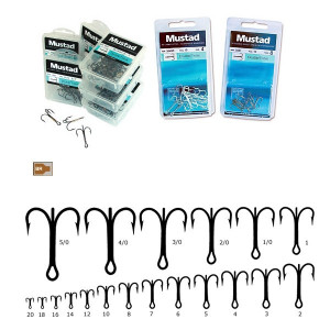 Ancora tripla scurta Mustad nichela - Img 2