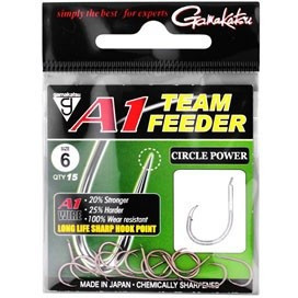 Carlige A1 Team Feeder Circle Power 15buc/plic Gamakatsu - Img 2