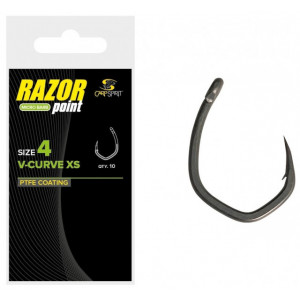 Carlige Carp Spirit V-Curve XS, 10buc/plic