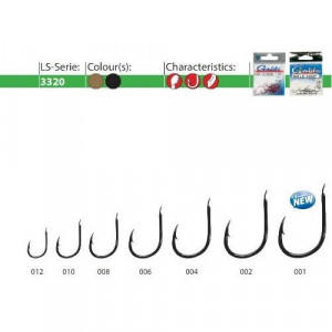 Carlige forjate LS-3320F BL Gamakatsu