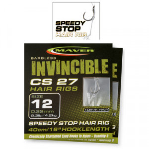 Carlige legate Maver Invincible CS27 Speedy Stop, 40cm, 8bc