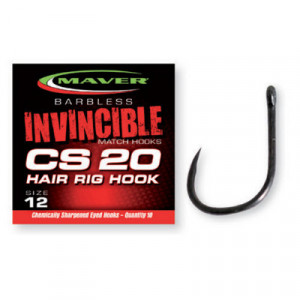 Carlige Maver Invincible CS20 Hair Rig Barbless, 10bc