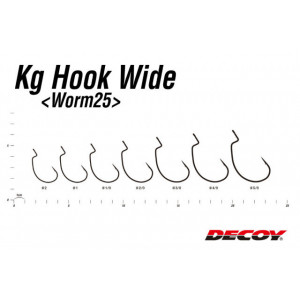 Carlige Offset Decoy Worm 25 Kg Wide