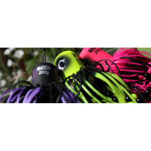 Clonk Teaser Madcat A-Static, Nr.3/0, 16cm, 200g, Yellow Fluo UV - Img 2