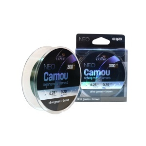 Fir Monofilament Carp Expert Neo Camou Olive Green + Brown, 300 m