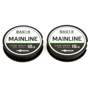 Fir Monofilament Korda Basix Mainline, Camo Green, 1000m - Img 2