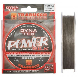 Fir Power Silk Feeder Braid Smoke Gray 100m Trabucco