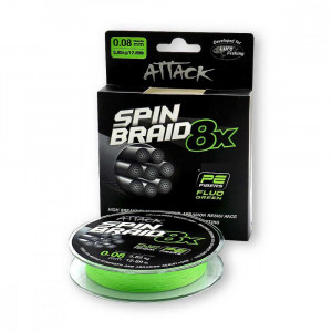 Fir Textil Formax Attack Spinbraid X8, Fluo Green, 150m