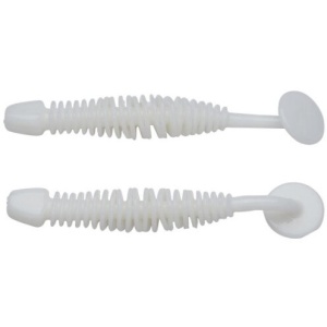 Grub Berkley PowerBait Power Leech, Milky White, 5 cm, 12 buc/plic