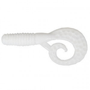 Grub Mann's Mannipulator, White 4cm, 8buc