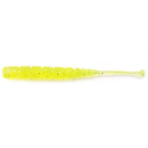Grub Mustad Aji Micro Plu, UV Clear Chartreuse, 5cm, 15buc/plic