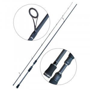 Lanseta Baracuda Sooty Carbon, 2.7m, 10-40g, 2 tronsoane - Img 2