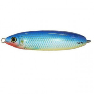 Lingurita oscilanta antibradis Rapala Minnow Spoon, culoare BSH, 8cm, 22g