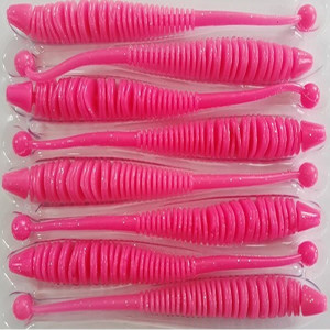 Naluca Evoke Worm PinK 10cm, 8buc/plic Rapture