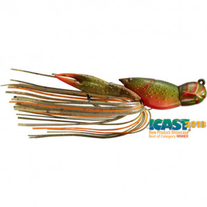 Naluca Livetarget Hollow Crawfish Jig, culoare Olive-Orange, 4.5cm, 14g - Img 2