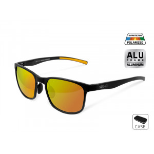 Ochelari Polarizati Delphin SG Black, Lentile Portocalii