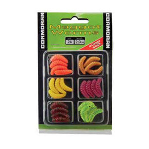 Set naluci Maggot Worms S2 2cm/ div. culori / 24buc Cormoran