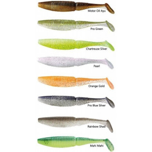 Shad D-SWIM Pearl / black 11.5 cm 4buc/plic Daiwa - Img 2